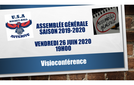 Assemblée Générale Saison 2019-2020