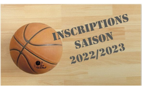 Inscriptions 2022-2023 
